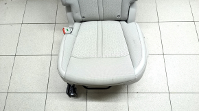 Scaun stânga, rândul 2, pentru Kia Sorento 21-24 HEV, PHEV, perforat, piele gri, încălzit, curățabil chimic