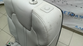 Scaun stânga, rândul 2, pentru Kia Sorento 21-24 HEV, PHEV, perforat, piele gri, încălzit, curățabil chimic