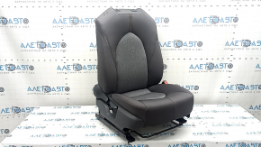 Scaun pasager pentru Toyota Camry v70 18-19 cu airbag, mecanic, încălzit, material textil gri, cusături maro, curățabil chimic