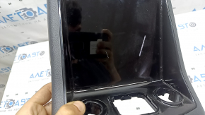 Ornament consolă centrală spate cu deflector de aer pentru Kia Sorento 21-24 HEV, PHEV, negru, cu priză, brichetă și USB, fără brichetă, USB și priză, zgârieturi