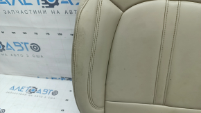 Обшивка подушки водительского сиденья Lincoln MKZ 17-20 кожа бежевая, с подогревом, под химчистку