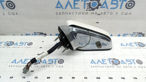 Зеркало боковое левое Lincoln MKZ 17-20 11 пинов, поворотник, подогрев, проекция, хром, белое с хром, потерто