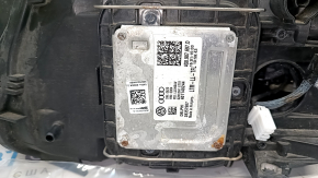 Фара передняя правая голая Audi Q5 8R 13-17 ксенон, повреждение водой, сломана направляйка и крепление