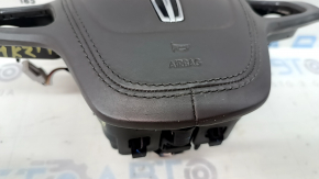 Подушка безопасности airbag в руль водительская Lincoln MKZ 17-20 коричневая, царапины, потерта
