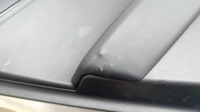 Panou ușă spate stânga pentru Honda Accord 2023-2026, piele neagră, cotieră din piele, inserție din plastic, ruptură, zgârieturi