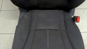 Пассажирское сиденье Honda Accord 23-26 без airbag, механическое, черная ткань с белой строчкрй, без подголовника, под химчистку