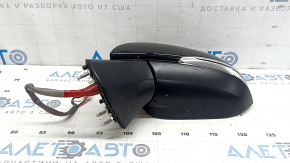 Зеркало боковое левое в сборе Toyota Rav4 19-25 8 пинов, черный глянец, поворотник, подогрев, BSM, царапины