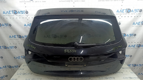 Hayon gol cu geam pentru Audi Q5 8R 09-17 negru LY9T, cu eleron, stop, braț trapezoidal și ștergător, bara de protecție, zgârieturi pe geam