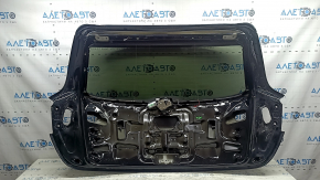 Hayon gol cu geam pentru Audi Q5 8R 09-17 negru LY9T, cu eleron, stop, braț trapezoidal și ștergător, bara de protecție, zgârieturi pe geam