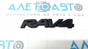 Эмблема надпись "RAV4" двери багажника Toyota Rav4 19-25 черный глянец