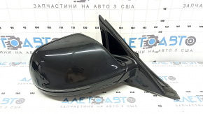 Зеркало боковое правое в сборе Audi Q5 8R 09-17 15 + 2 пинов, BSM, автоскладывание, автозатемнение, поворотник, подогрев, подсветка, черное