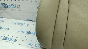 Обшивка спинки пассажирского сидения Audi Q5 8R 13-17 кожа бежевая, с подогревом, под химчистку