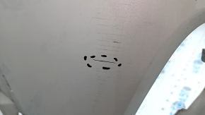 Bara față, nefinisată, Toyota Rav4 19-25, fără senzori de parcare, fabricată în Japonia, albă, cu folie de protecție, zgârieturi, crăpături la elementele de fixare