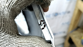 Bara față, nefinisată, Toyota Rav4 19-25, fără senzori de parcare, fabricată în Japonia, albă, cu folie de protecție, zgârieturi, crăpături la elementele de fixare