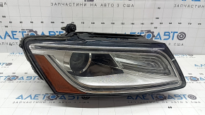 Фара передняя правая в сборе Audi Q5 8R 13-17 рест, ксенон, песок, желтит LED