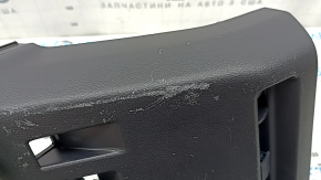 Накладка колени водителя Toyota Rav4 19-23 черная под подогрев руля, hybrid, царапины