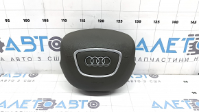 Подушка безопасности airbag в руль водительская Audi Q5 8R 13-17 бежевая truffelbeige, полез хром