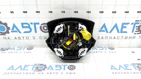 Подушка безопасности airbag в руль водительская Audi Q5 8R 13-17 бежевая truffelbeige, полез хром