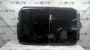 Панорама в сборе Audi Q5 8R 09-17 бежевая шторка, под чистку, царапины на стекле