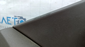 Обшивка двери карточка задняя правая в сборе Audi Q5 8R 09-17 бежевый truffelbeige, с бежевой вставкой кожа, подлокотник кожа, молдинг под дерево глянец, Premium Plus, Bang and Olufsen, царапины, вмятинка