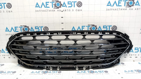 Решетка радиатора grill Ford Escape MK4 20-22 сетка черн глянец, хром обрамление
