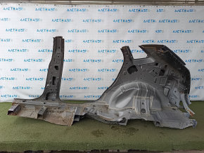 Aripă spate dreapta Ford Edge 15-24 tăiată, cu stâlp central, grafit, funduri