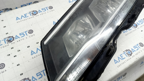 Фара передняя левая VW Tiguan 18-21 галоген, ДХО LED, под полировку, пятна изнутри