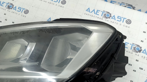 Фара передняя левая VW Tiguan 18-21 галоген, ДХО LED, под полировку, пятна изнутри