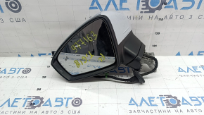 Зеркало боковое левое VW Tiguan 18-19 6+2 пинов, BSM, поворотник, подогрев, белое LB9Z