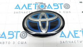 Эмблема переднего бампера Toyota Rav4 19-24 hybrid под радар, полез хром, песок