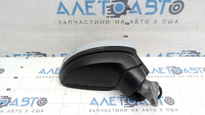 Зеркало боковое правое VW Tiguan 18-19 6+2 пинов, BSM, поворотник, подогрев, белое LB9Z, потерто