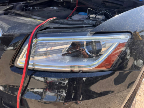 Фара передняя левая в сборе Audi Q5 8R 13-17 рест, ксенон, песок, желтит LED