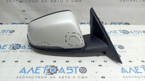 Зеркало боковое правое в сборе BMW X2 F39 18-23 поворотник, подогрев, автоскладывание, память, Shadow-Line, белое, потерто