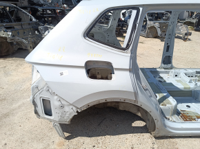Aripă spate dreapta VW Tiguan 18-24 lungă pe caroserie, albă, cu proeminențe