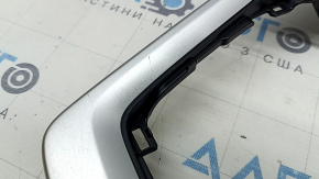 Ornamente consolă centrală față Toyota Rav4 19-25, negre fără încărcare wireless, inserție gri, zgârieturi