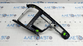 Ornament consolă centrală BMW X2 F39 18-22, negru lucios, zgârieturi, lipici, suport rupt, suport rupt