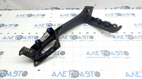 Ornament consolă centrală pentru joystick BMW X2 F39 18-23, piele neagră, curățabil chimic