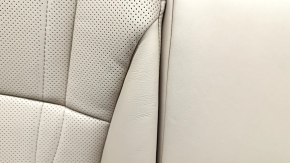 Спинка заднего ряда сидений (2 ряд) Lexus ES300h 20-22 без airbag, кожа светло-коричневая с коричневым, перфорация, с подлокотником, примята, под чистку