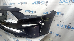 Бампер передний голый Ford Mustang mk6 18-23 рест, черный, царапины, сколы