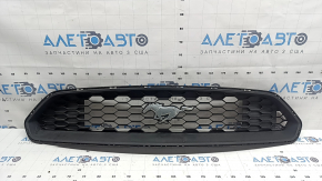 Решетка радиатора grill Ford Mustang mk6 18-23 рест, с эмблемой хром, царапины
