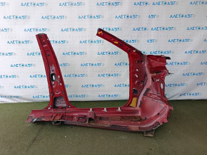 Sfert stânga față Lexus NX200t NX300 NX300h 15-21 roșu, tăiat cu ferăstrăul, cu stâlp central, fără lonjon lateral, capăt