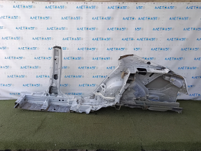 Четверть крыло задняя правая Toyota Camry v70 18-24 без BSM, отпилена, с центральной стойкой, белая, примята