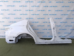 Aripă spate dreapta Toyota Camry v70 18-24 fără BSM, tăiată cu tăietură, cu stâlp central, albă, îndoită