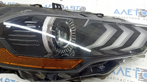 Фара передняя правая в сборе Ford Mustang mk6 18-23 LED, под полировку, царапины