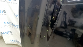 Капот голый Ford Mustang mk6 18-23 рест под воздуховоды, алюминий, черный G1, сколы, царапины