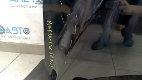 Капот голый Ford Mustang mk6 18-23 рест под воздуховоды, алюминий, черный G1, сколы, царапины