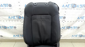 Водительское сиденье Ford Mustang mk6 18-23 без AIRBAG, механическое, купе, черное, ткань, под химчистку, потерто