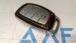 Ключ Hyundai Sonata 15-17 smart 4 кнопки, коричневый, трещина, сколы