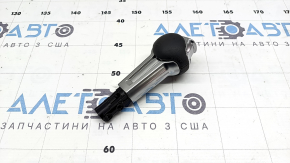 Ручка КПП Ford Mustang mk6 15-23 кожа черная, хром, потерта кожа