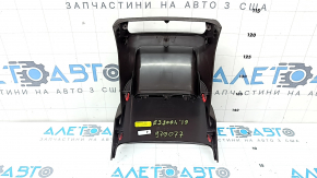 Накладка центральной консоли задняя Lexus ES 19-22 коричневая, без дефлектора, царапины